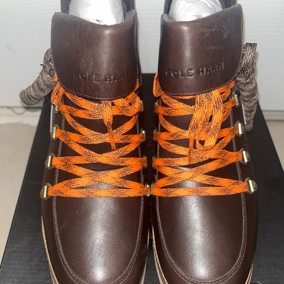 Cole Haan Waterproof Hiker Boots — Brown Leather — Women’s — With Box - Picture 6 of 13